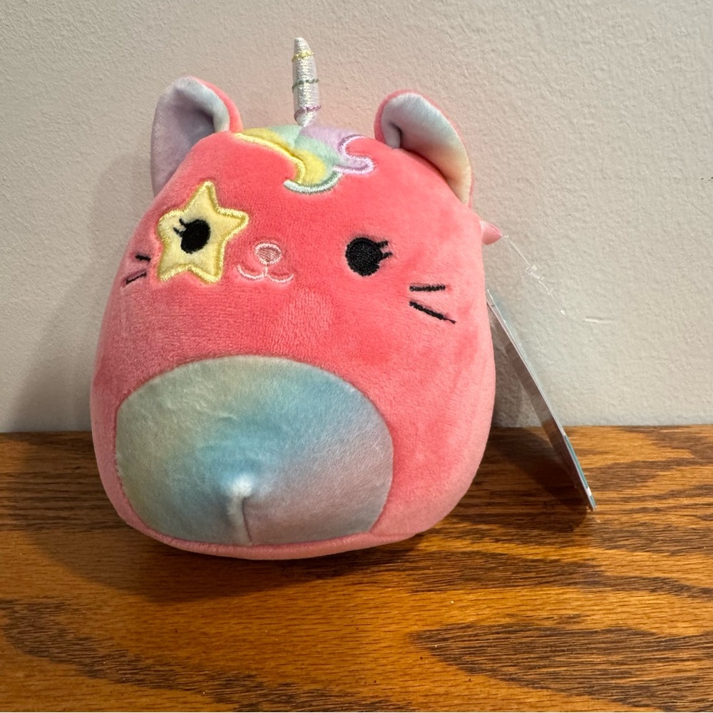 NWT Squishmallows Sienna The Caticorn 5” Mini Small Plush Soft Rainbow Unicorn